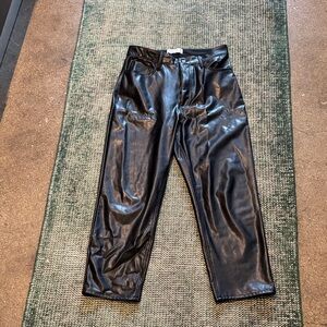 Abercrombie Women’s Black Leather Pants